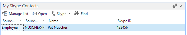 My Skype Contacts FactBox